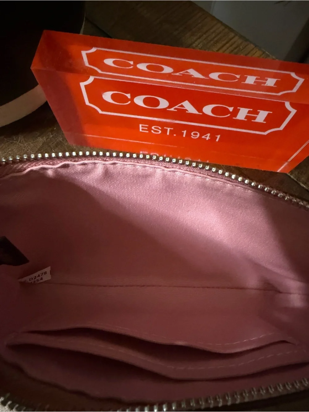 Coach Pink Sundae Wristlet